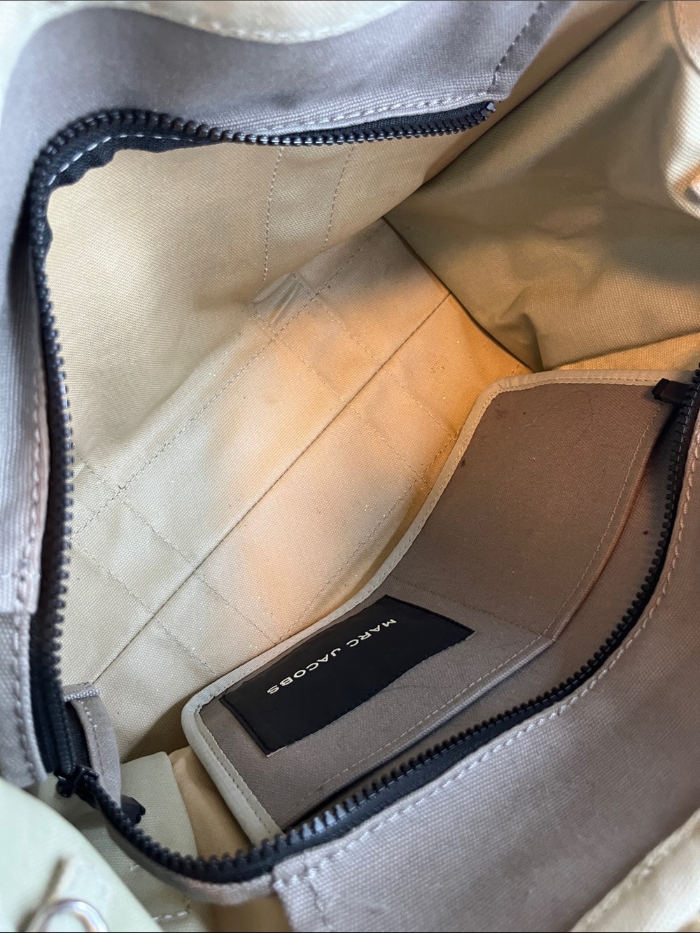 Marc Jacobs Beige Canvas Logo Tote - Picture 12 of 15